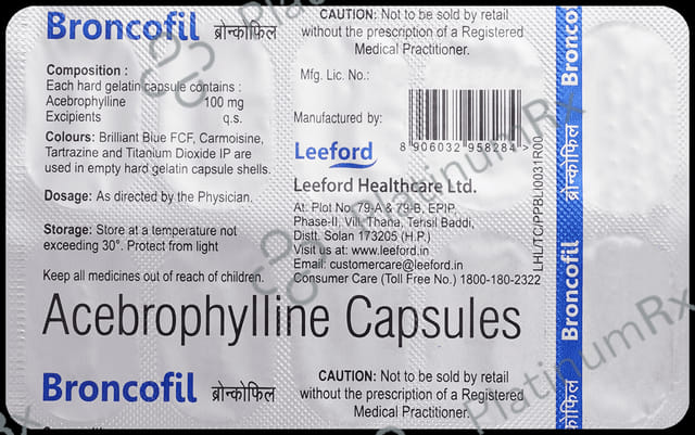 Broncofil 100mg Capsule 10s