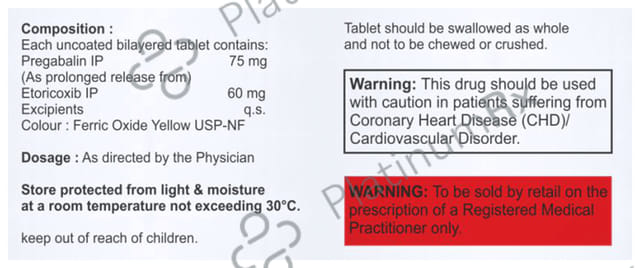 Pegavamp ESR 60/75mg Tablet 10s