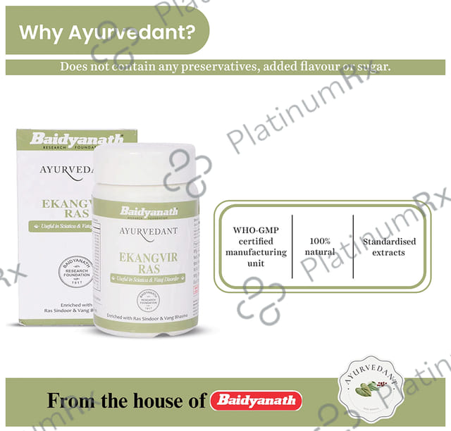 Baidyanath (Jhansi) Ayurvedant Ekangvir Ras Tablet