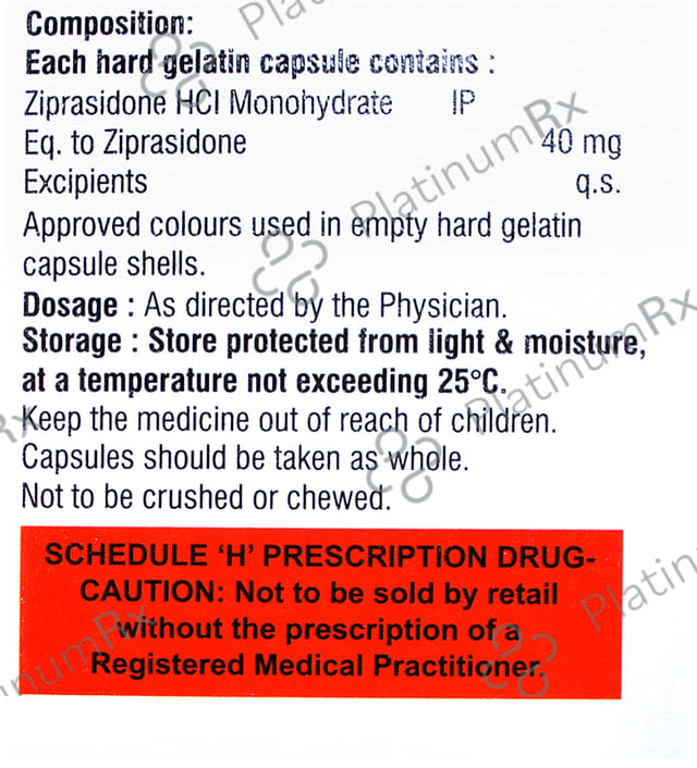 Zipratic 40 Capsule