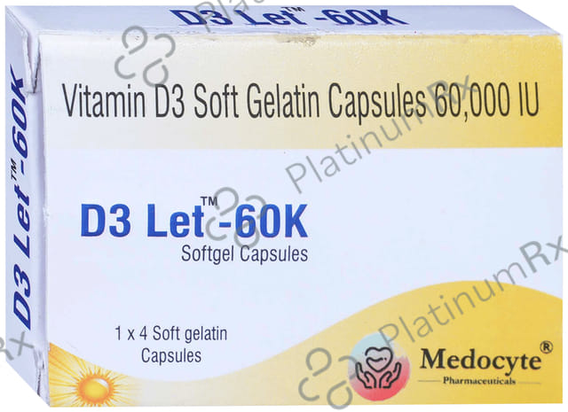 D3 Let 60k Softgel Capsule