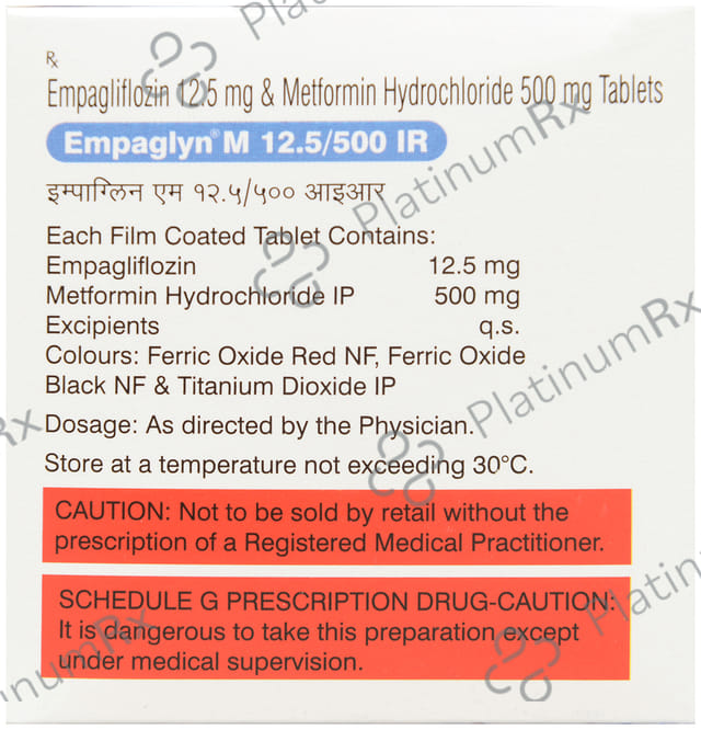 Empaglyn M 12.5/500mg IR Tablet 10s