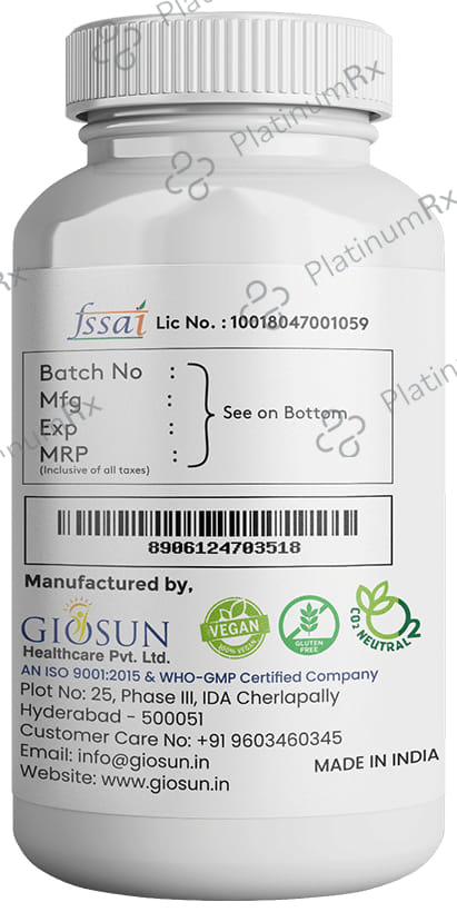 Giosun Beta Glucan 500mg Veg Capsule