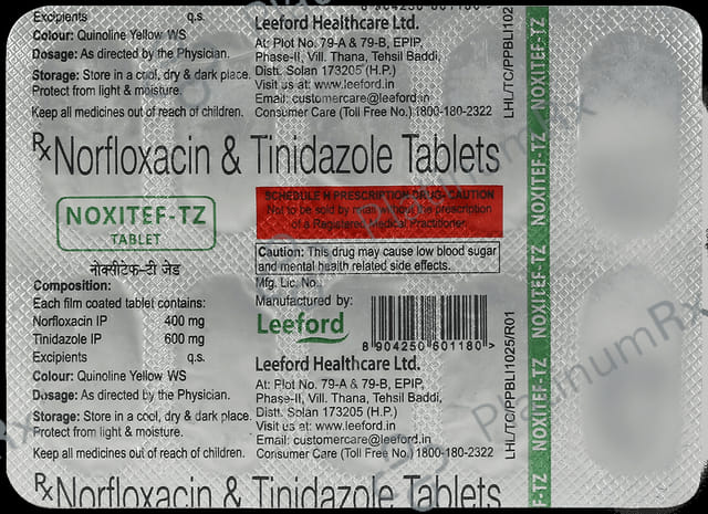 Noxitef TZ 400mg/600mg Tablet
