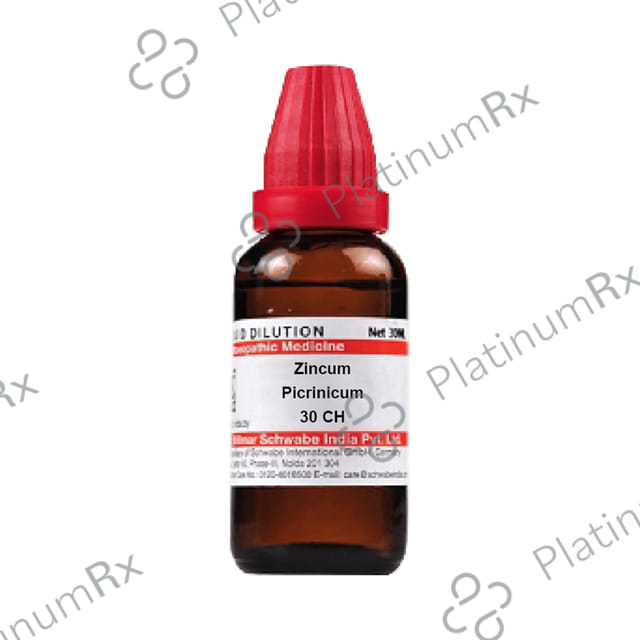 Dr Willmar Schwabe India Zincum Picrinicum Dilution 30 CH