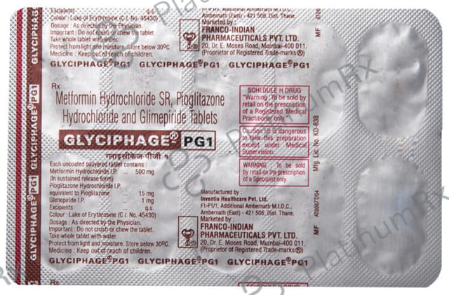 Glyciphage PG 1mg Tablet SR 10s