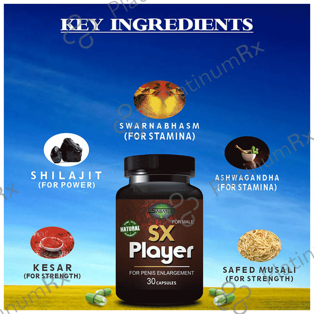 Sabates SX Player For Increase Stamina Capsule 30 capsules