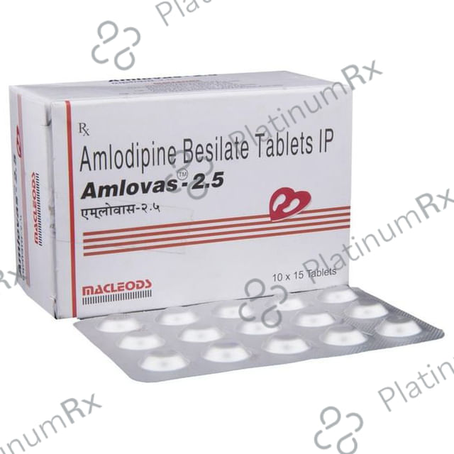 Amlovas 2.5mg Tablet 10s
