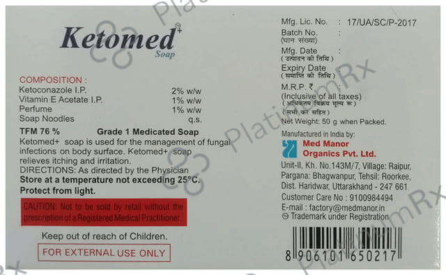 Ketomed Plus Soap 50gm