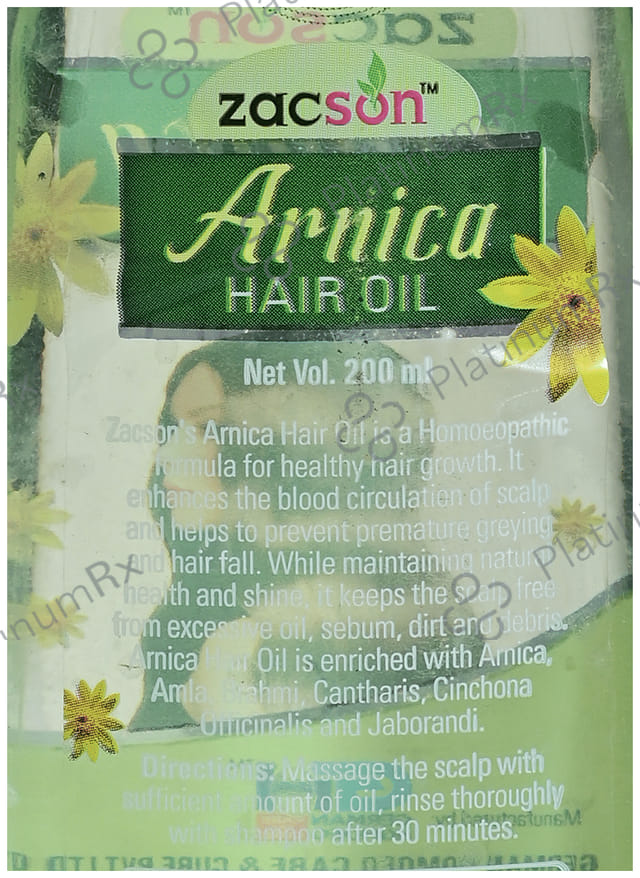 Zacson Arnica Hair Oil 200 ml