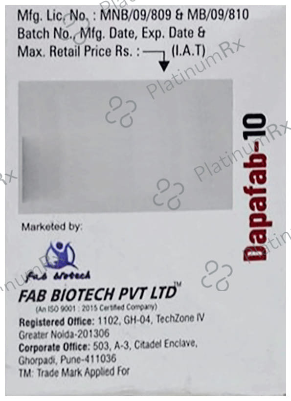 Dapafab 10mg Tablet 14s