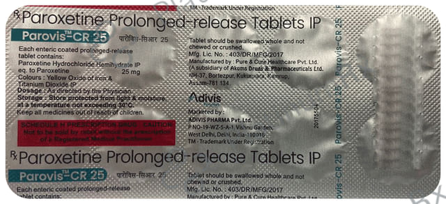 Parovis CR 25mg Tablet 10s