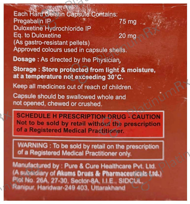 Pbren D 75mg/20mg Capsule