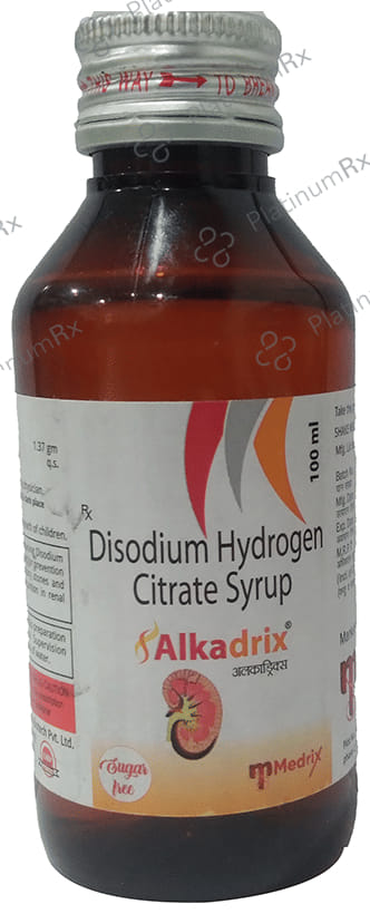 Alkadrix 1.37gm Sugar Free Syrup 100ml