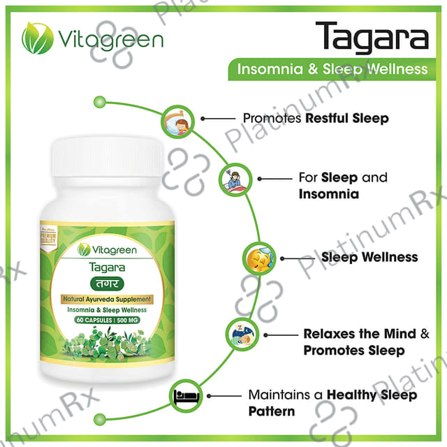 Vitagreen Tagara 500mg Capsule
