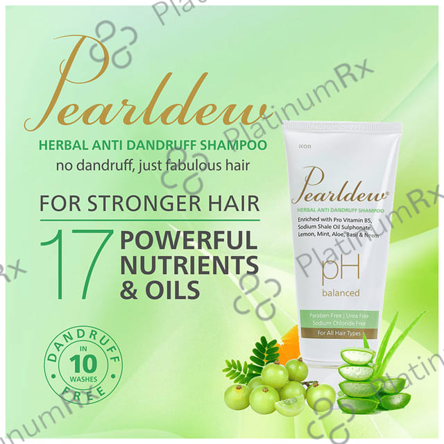 Pearldew Herbal Anti Dandruff Shampoo (100ml Each) 3 Tubes