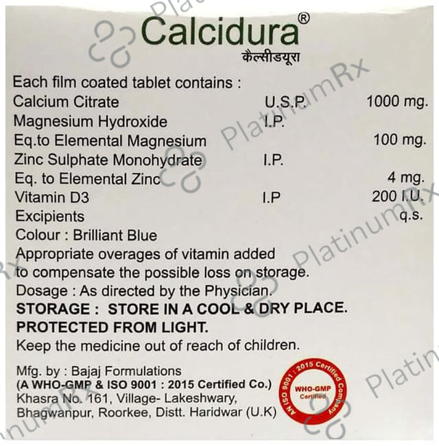 Calcidura Tablet 15s