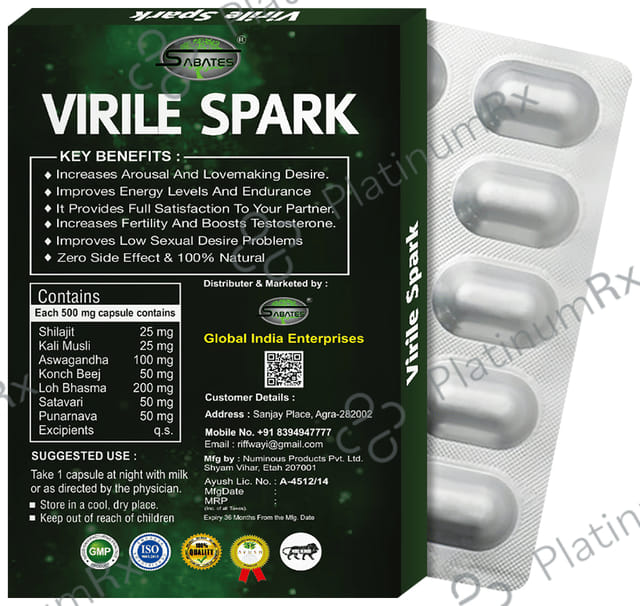 Sabates Virile Spark Capsule 10 capsules