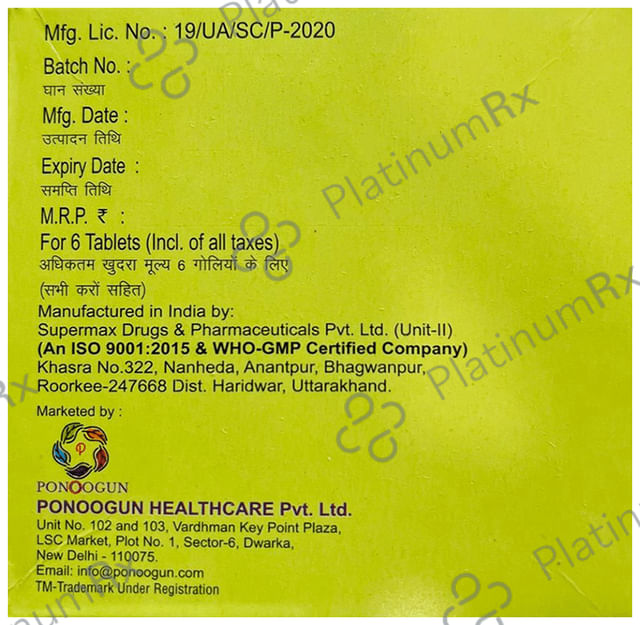 Feroleven 200mg Tablet 6s