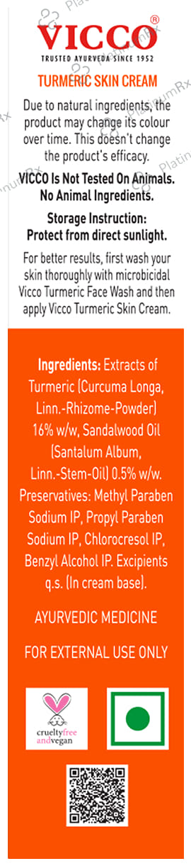 Vicco Turmeric Skin Cream 50gm