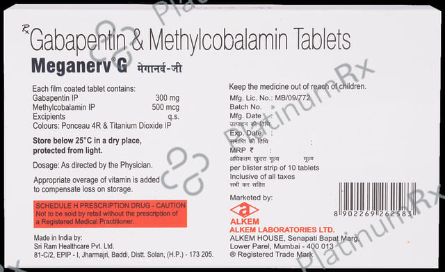 Meganerv G 300mg/500mcg Tablet