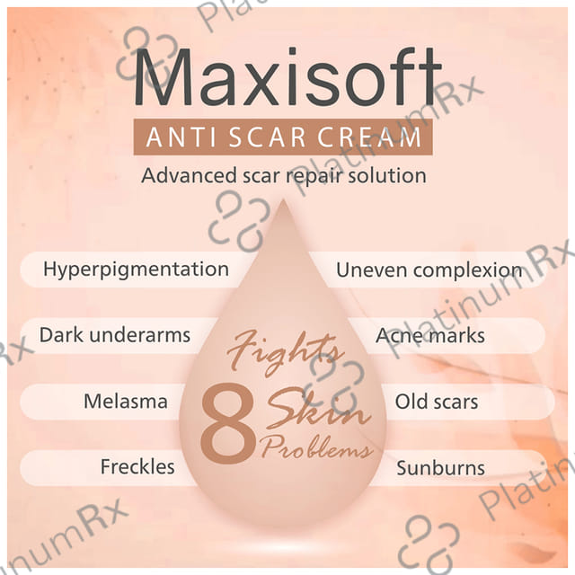Maxisoft PH 5.5 Anti Scar Cream (25gm Each) 4 Tubes