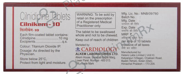 Cilnikem 10mg Tablet 10s