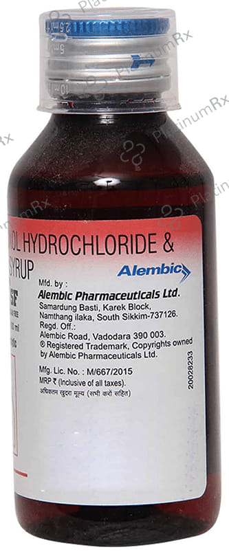 Brozeet SF 15/50/1.25mg Syrup 100ml