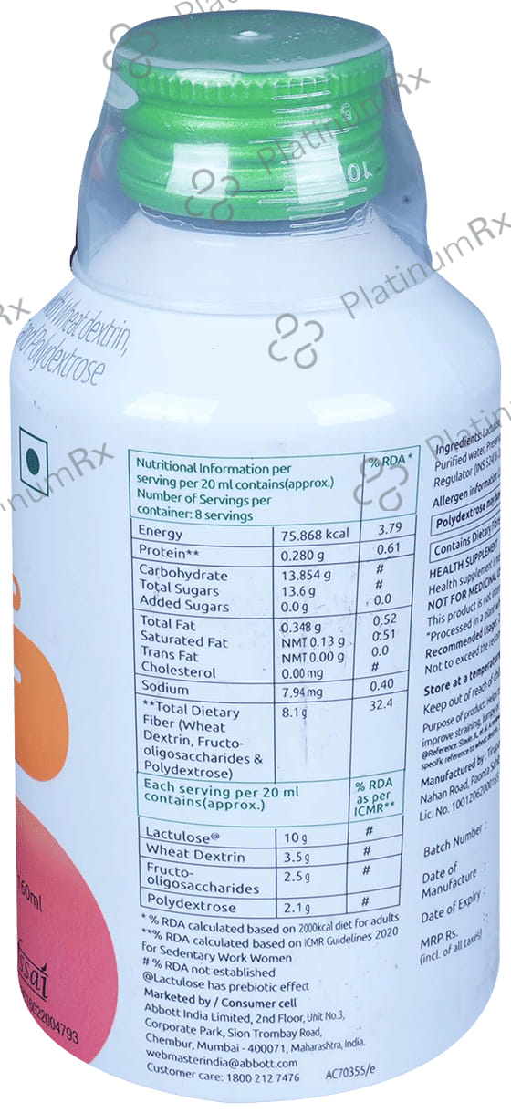 Duphalac Bulk Gluten Free Lemon Flavour 1000mg Oral Solution 160ml