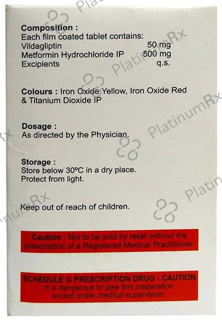 Vilatin M 50/500mg Tablet 15s