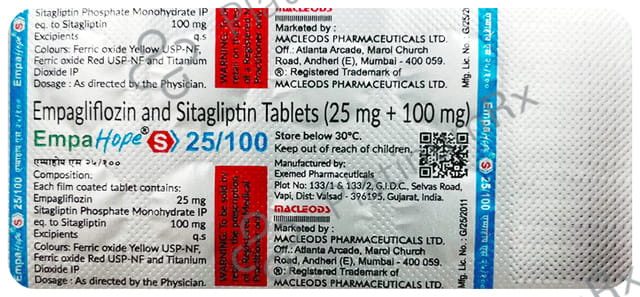Empahope S 25/100mg Tablet 10s
