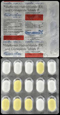 Geneglim M2 2/500mg Tablet ER 15s