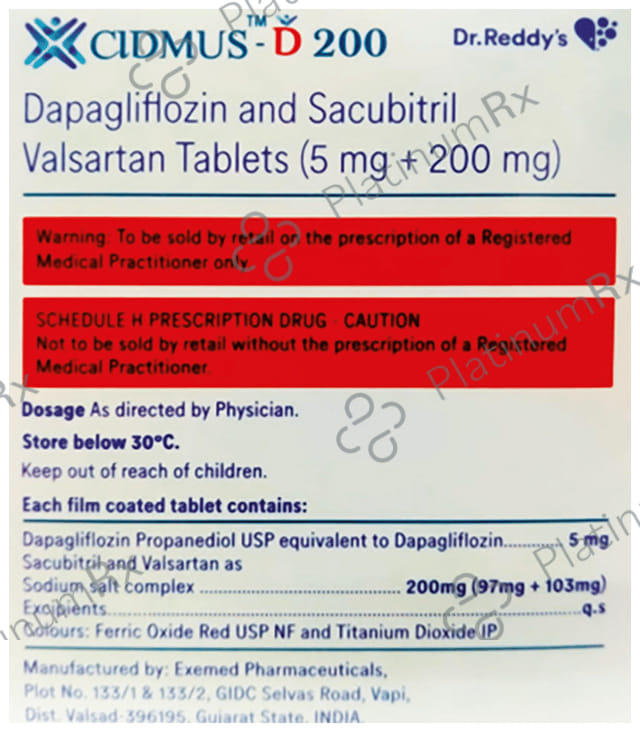 Cidmus D 200/5mg Tablet 10s
