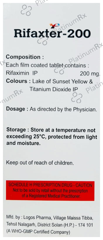 Rifaxter 200mg Tablet