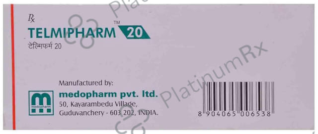 Telmipharm 20mg Tablet 10s