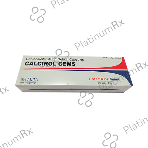Calcirol Gems Soft Gelatin Capsule 4s