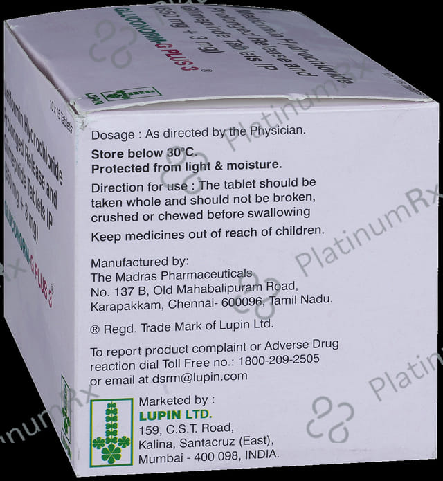 Gluconorm G Plus 3/850mg Tablet PR 15s