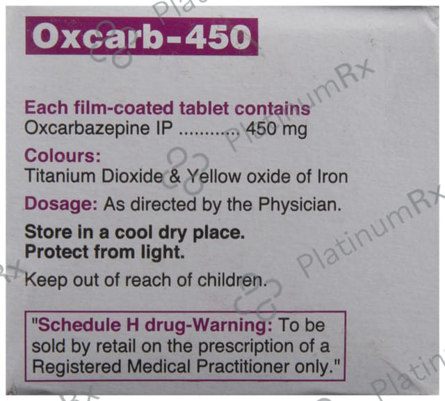 Oxcarb 450mg Tablet 10s