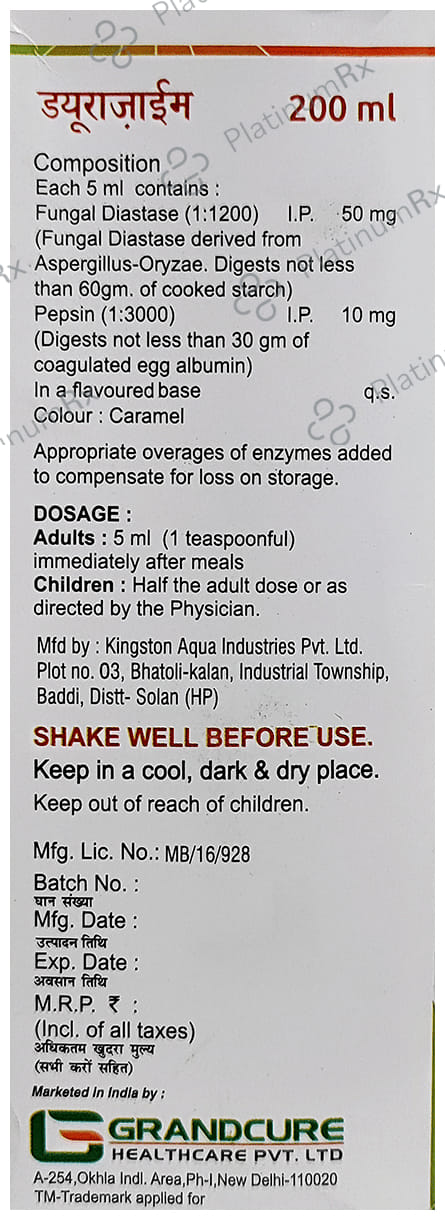 Durazyme Syrup