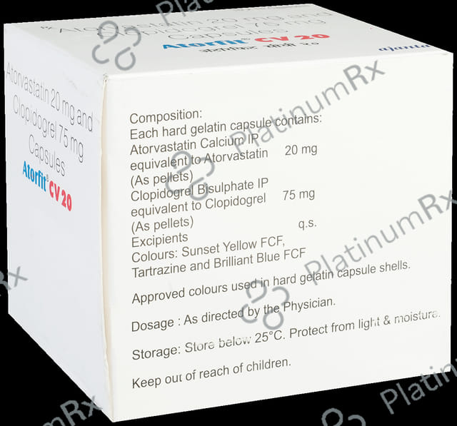 Atorfit CV 20/75mg Capsule 15s
