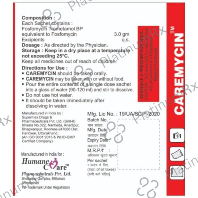 Caremycin Sachet