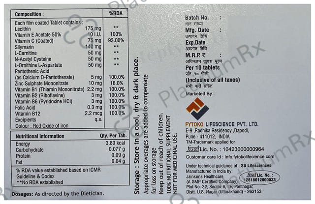 Hepfyto Tablet 10 tablets Tablet Jainsons Healthcare