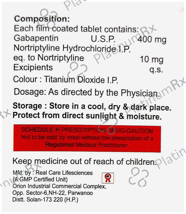 Gabankit NT 400/10mg Tablet 10s
