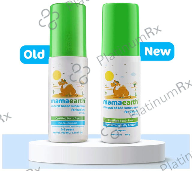 Mamaearth Mineral Based Sunscreen SPF 20+ for Babies - Toxin Free & Hypoallergenic