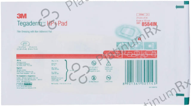 3M Tegaderm HP+ Pad Dressing 8584 6cm x 10cm 50 pad