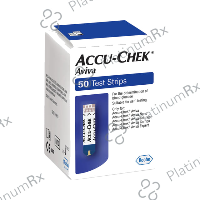 Accu Chek Aviva Test Strip (Only Strips) 50s