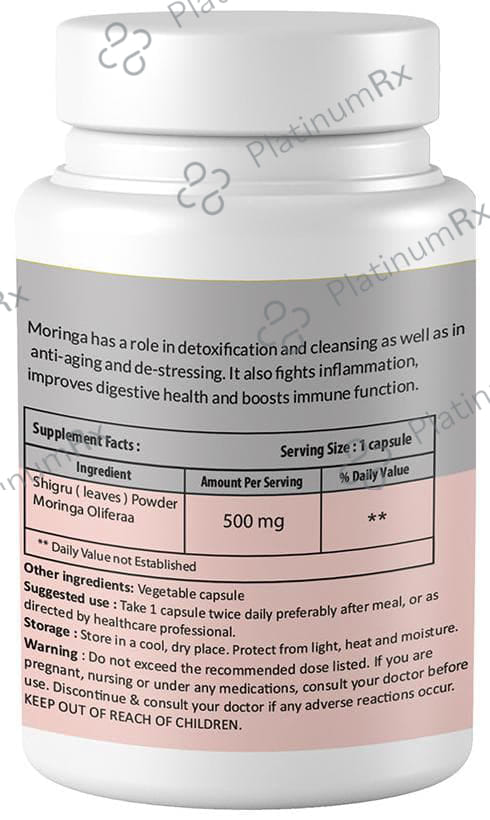 Zinnia Wellness Moringa Extract Veggie Capsule