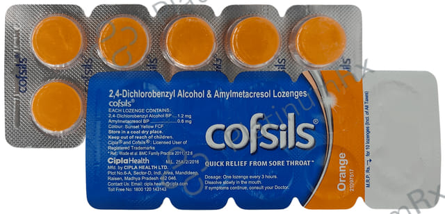 Cofsils 1.8mg Lozenges Orange 10s