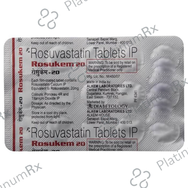 Rosukem 20mg Tablet 15s