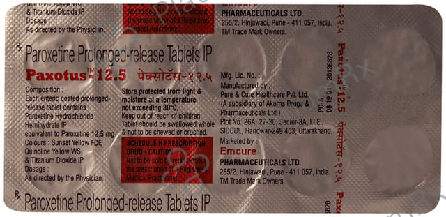 Paxotus 12.5mg Tablet 10s
